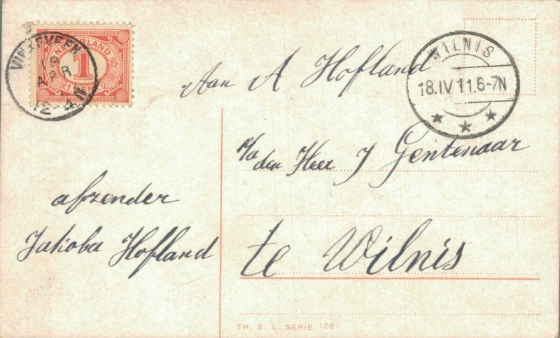 Babies In A Big Basket Vintage Postcard 08.08 