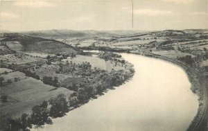 1920s Towanda Wyalusing Pennsylvania Susquehanna River Indian Postcard 25-6843