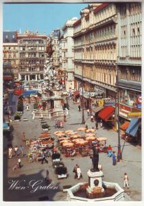 P597 JLs vintage vienna austria birds eye view wien graben