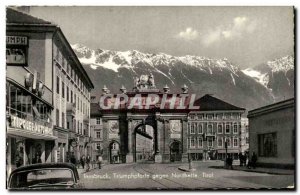 Old Postcard Innsbruck Tirol Triumphpforte Gegen Nordkelle