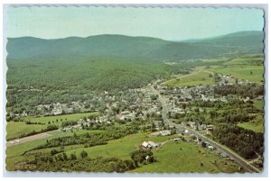 1973 Air View Looking North Colebrook New Hampshire NH Vintage Postcard 