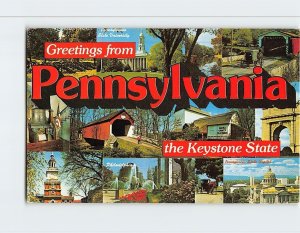 Postcard Greetings from Pennsylvania the Keystone State, Pennsylvania