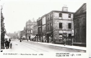 Lancashire Postcard - Old Burnley - Manchester Road c1905 - Ref.CC779