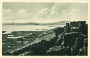 iceland, ÞINGVELLIR THINGVELLIR, Panorama (1930s) Postcard