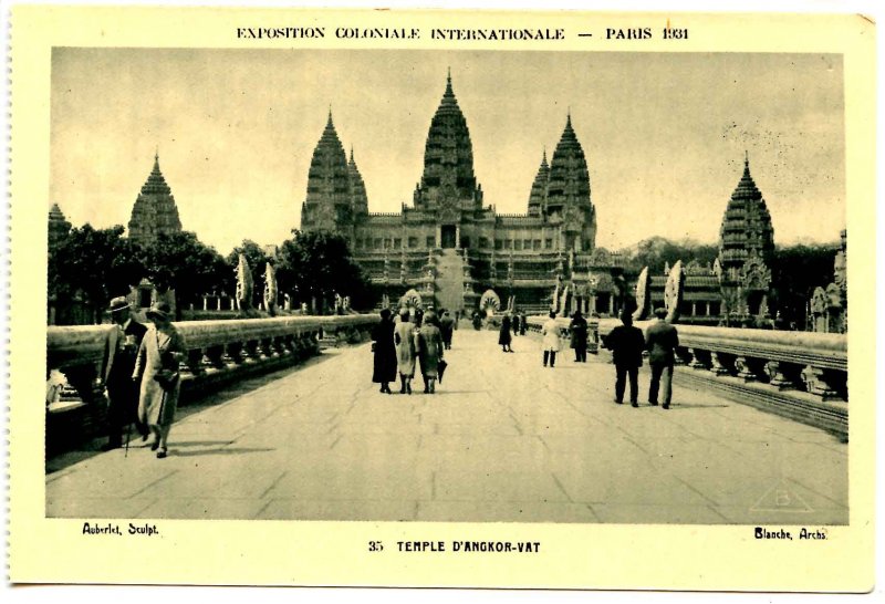 France - Paris. 1931 Expo Coloniale Int'l. Temple D'Angkor-Vat