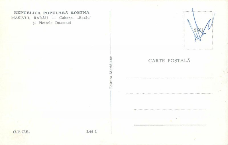 Romania Masivul Rarau - Pietrele Doamnei si Cabana Rarau aspect montan pitoresc