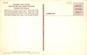 Oklahoma State Capitol Building Sequoyah And Will Rogers Building - Oklahoma ...