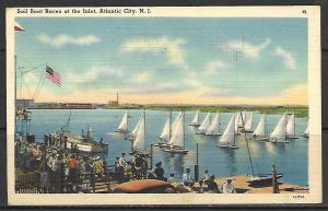 New Jersey, Atlantic City - Sail Boat Races At The Inlet - [NJ-086]