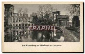 Postcard Old Der Ruinenberg in Schlobpark von Sanssouci