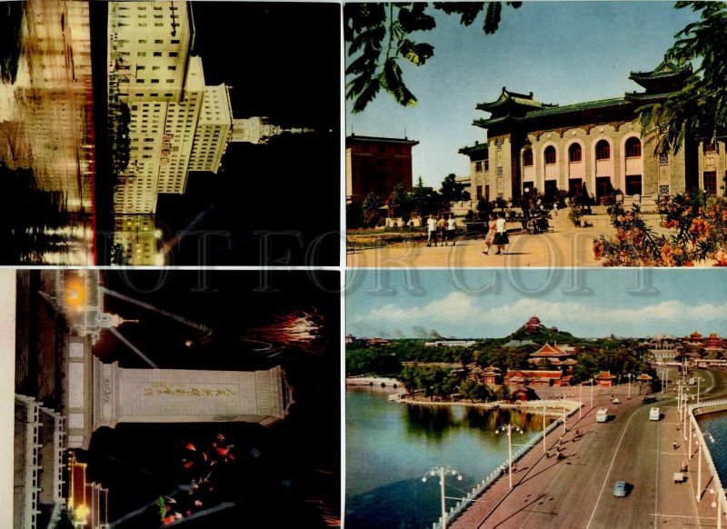 440487 CHINA PEKING Beijing landscapes set of 8 postcards in original cover