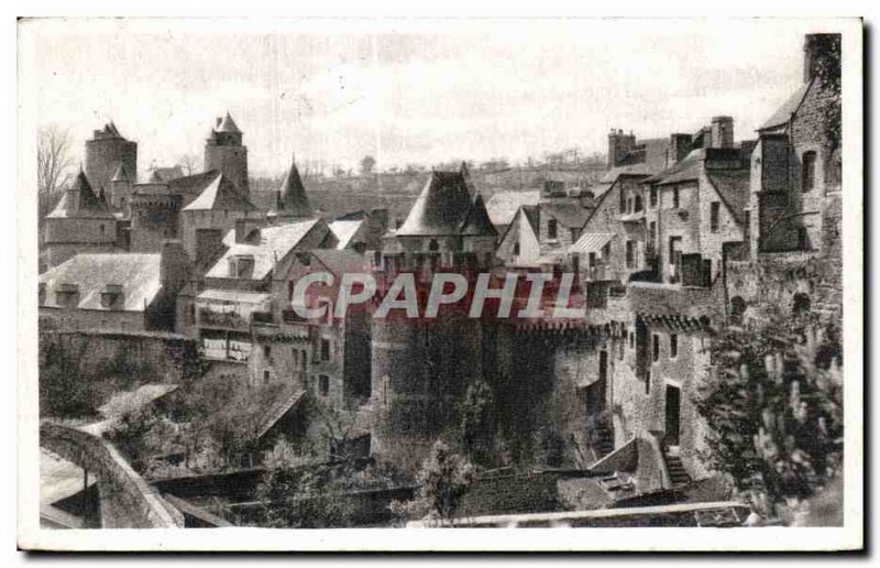 Old Postcard Fougeres (Ille et Vilaine) Le Chateau City Remparts