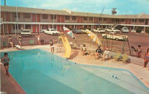 Holbrook Arizona Motor Hotel roadside Smith Postcard swimming Pool 20-1116