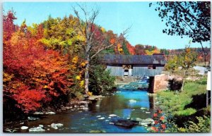 Postcard - Power House Covered Bridge - Johnson, Vermont