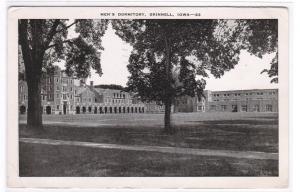 Men's Dormitory Grinnell College Iowa 1952 postcard