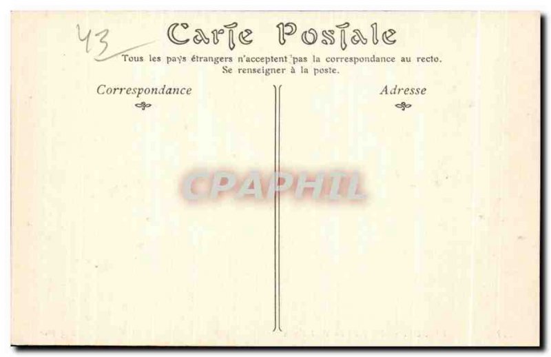 Old Postcard Le Puy View from the Old Bridge