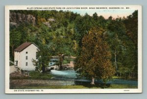 Alley Springs State Park Jack's Fork River Shannon Co 19 MO Missouri Postcard