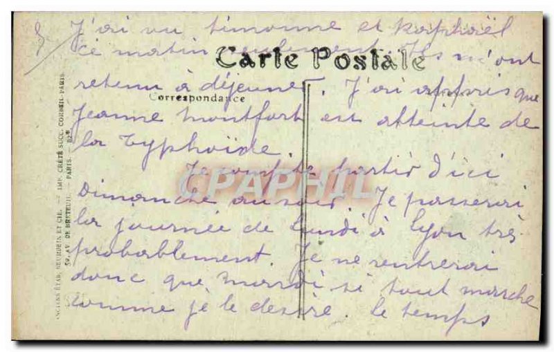 Postcard Old Paris Pantheon