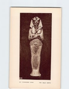 Postcard The Gold Coffin Tutankhamen Egypt