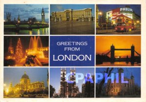 Modern Postcard GREETINGS
FROM
LONDON Bus