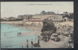 France Postcard - Biarritz - Grande Plage Et Casino En Ete  T9919