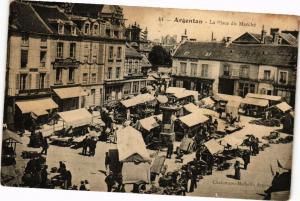 CPA AK Argentan - La Place du Marche (250017)