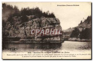 Postcard Old Basins of Doubs Rock of Echo