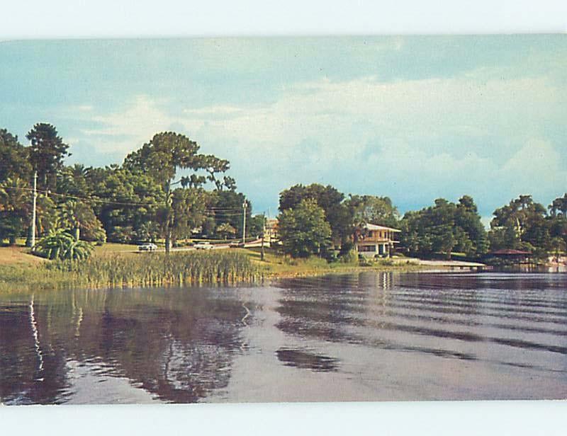 Pre-1980 LAKE SCENE Winter Haven - Near Lakeland & Lake Wales Florida FL F3291