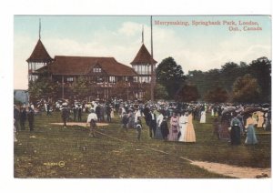 Merrymaking, Springbank Park, London, Ontario, Canada, Antique Postcard