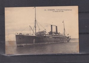 FRANCE, SHIP,   LA NAVARRE ,  C.G.T. LINE, c1910 ppc., unused.