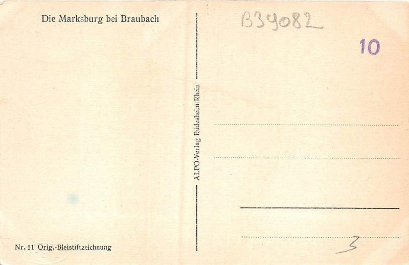 B39082 Die Marksburg bei Braubach  germany