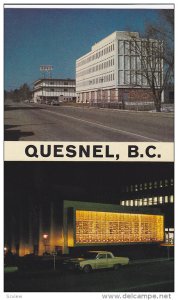 Provincial Government Building, Assize Court Wing, Night Scene, QUESNEL, Brit...