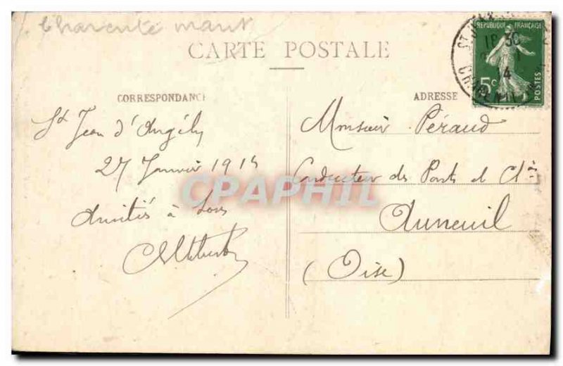 Postcard Old Saint Jean d'Angely Tours