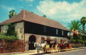 St. Augustine Florida FL, Favorite Stop Over, America's Oldest House, Postcard