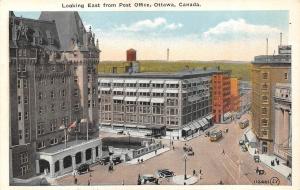 OTTAWA, Canada  EAST From POST OFFICE Bird's Eye CITY VIEW  c1920's Postcard