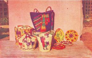 MEXICO Toluca Baskets Mexico City 1940s Postcard by Fischgrund