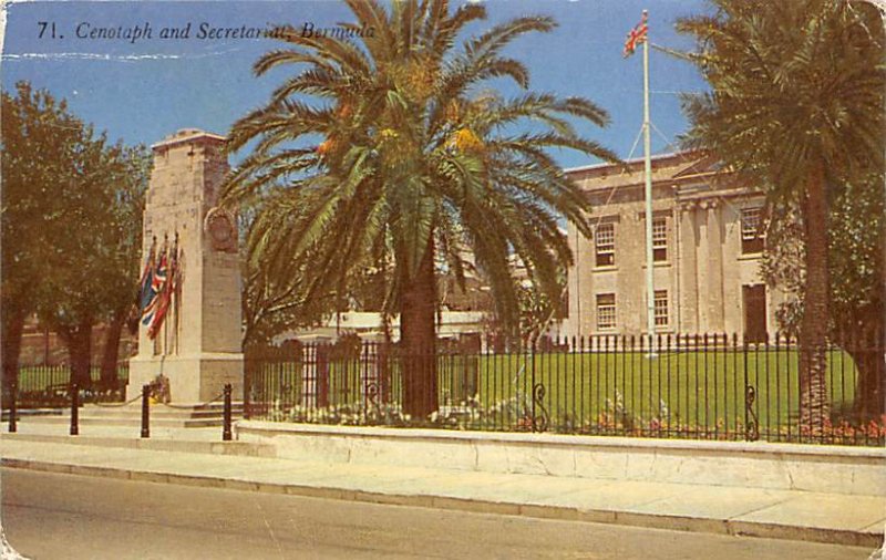 Cenotaph and Secretariat Bermuda Unused 