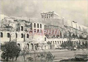 Modern Postcard The Parthenon and The Theater of Herodus Atticus at the