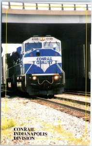 Postcard - Conrail Indianapolis Division, Locomotive Number 4100 - Indiana