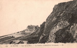 Vintage Postcard 1910s La Falaise et Hotelleire Normande Cap de la Heve Le Havre