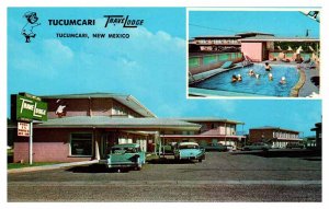 Postcard LODGE SCENE Tucumcari New Mexico NM AU1601