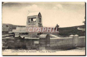 Old Postcard Chateauneuf de Randon Tomb Duguesclin