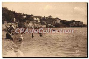 Postcard Old Bandol La Plage Du Bain I'Heure