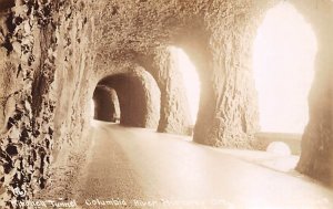 Mitchell Tunnel real photo - Columbia River Highway, Oregon OR