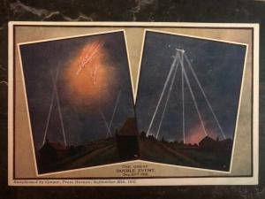 Mint Germany 1916 PPC Postcard Zeppelin bomber Being Shot Down Over England WW1