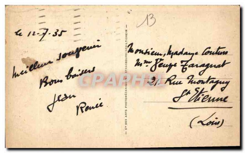 Postcard Old Marseille The Corniche