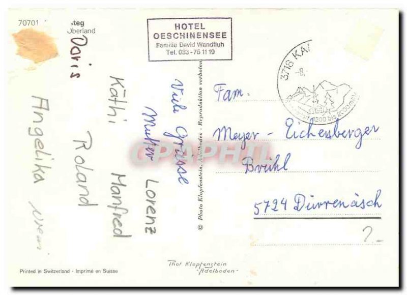 Modern Postcard Kandersteg Bernese