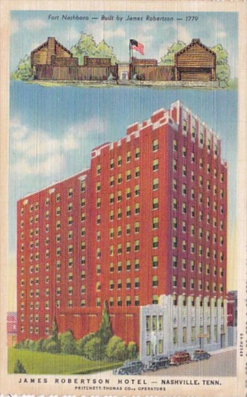 Tennessee Nashville James Robertson Hotel 1942 Curteich