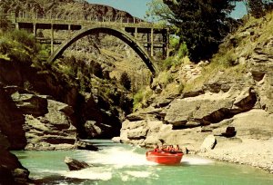 New Zealand Shotover Gorge Shooting The Rapids In A Jet Boat