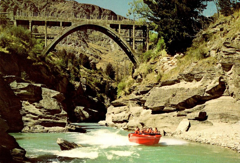 New Zealand Shotover Gorge Shooting The Rapids In A Jet Boat