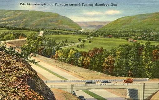 PA -  Pennsylvania Turnpike, Through Famous Aliquippa Gap